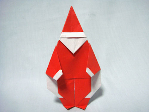 Модульное оригами «Дед Мороз». Схема сборки пошаговая инструкция с фото